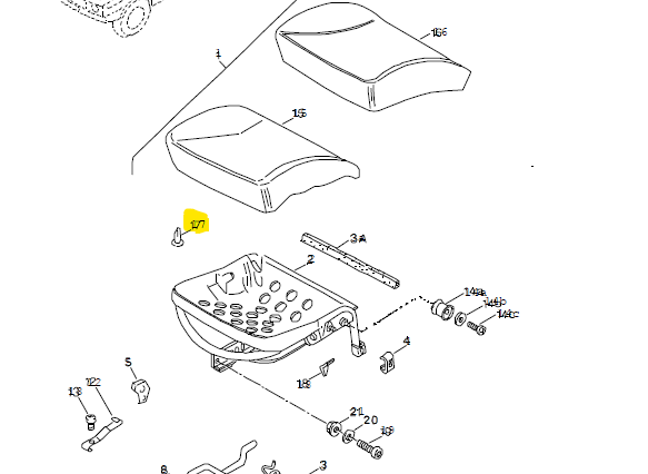 Spannstift zur Befestigung der Sitzbezüge VW Iltis Bombardier – Bild 2