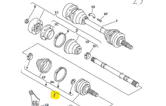 Reparatursatz Antriebswelle Gelenkwelle VW Iltis Bombardier – Bild 2