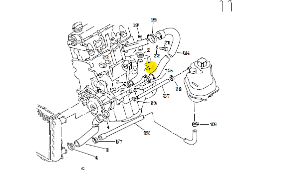 Kühlwasserschlauch Wasserpumpe zum Motor VW Iltis Bombardier – Bild 2