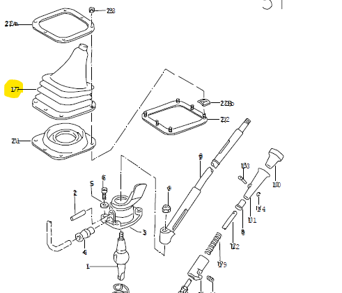 Schalthebelmanschette Faltenbalg VW Iltis Bombardier – Bild 2