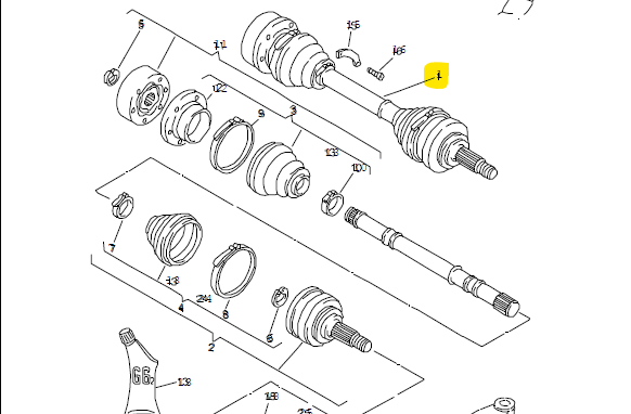 Antriebswelle Bombardier VW Iltis – Bild 2