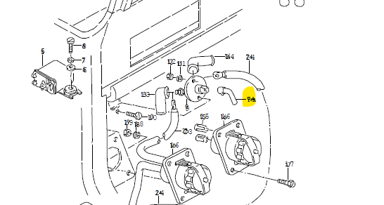 Schlüssel Batteriehauptschalter (Knochen) VW Iltis Bombardier – Bild 3