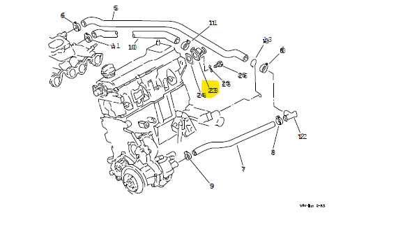Wasserstutzen Flansch VW Iltis Bombardier – Bild 2