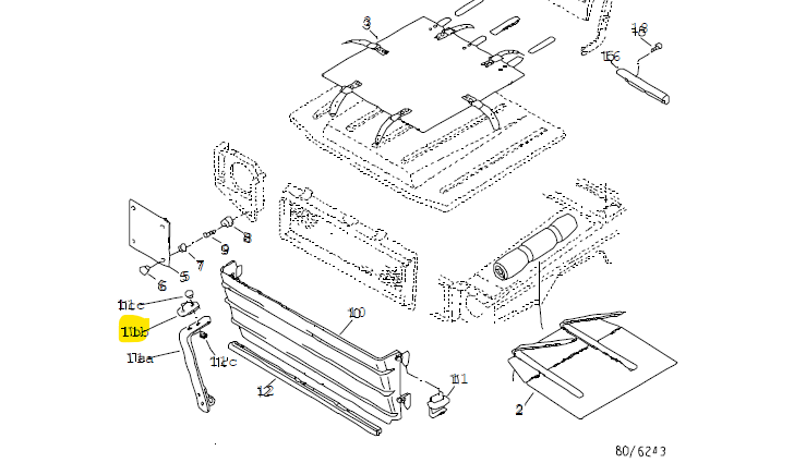 Platte Spannband Batteriekasten VW Iltis Bombardier – Bild 2