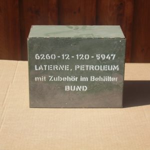 Transportkiste für Laterne Petroleum Bundeswehr