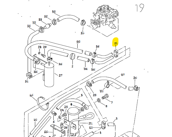 Schutzschlauch der Metallkraftstoffleitung VW Iltis Bombardier – Bild 2