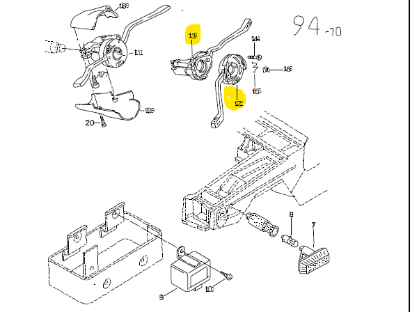 Lenkstockschalter Schalter Wischer Blinker VW Iltis Bombardier – Bild 3
