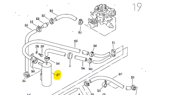 Dampfblasenabscheider Luftblasenabscheider VW Iltis Bombardier – Bild 3
