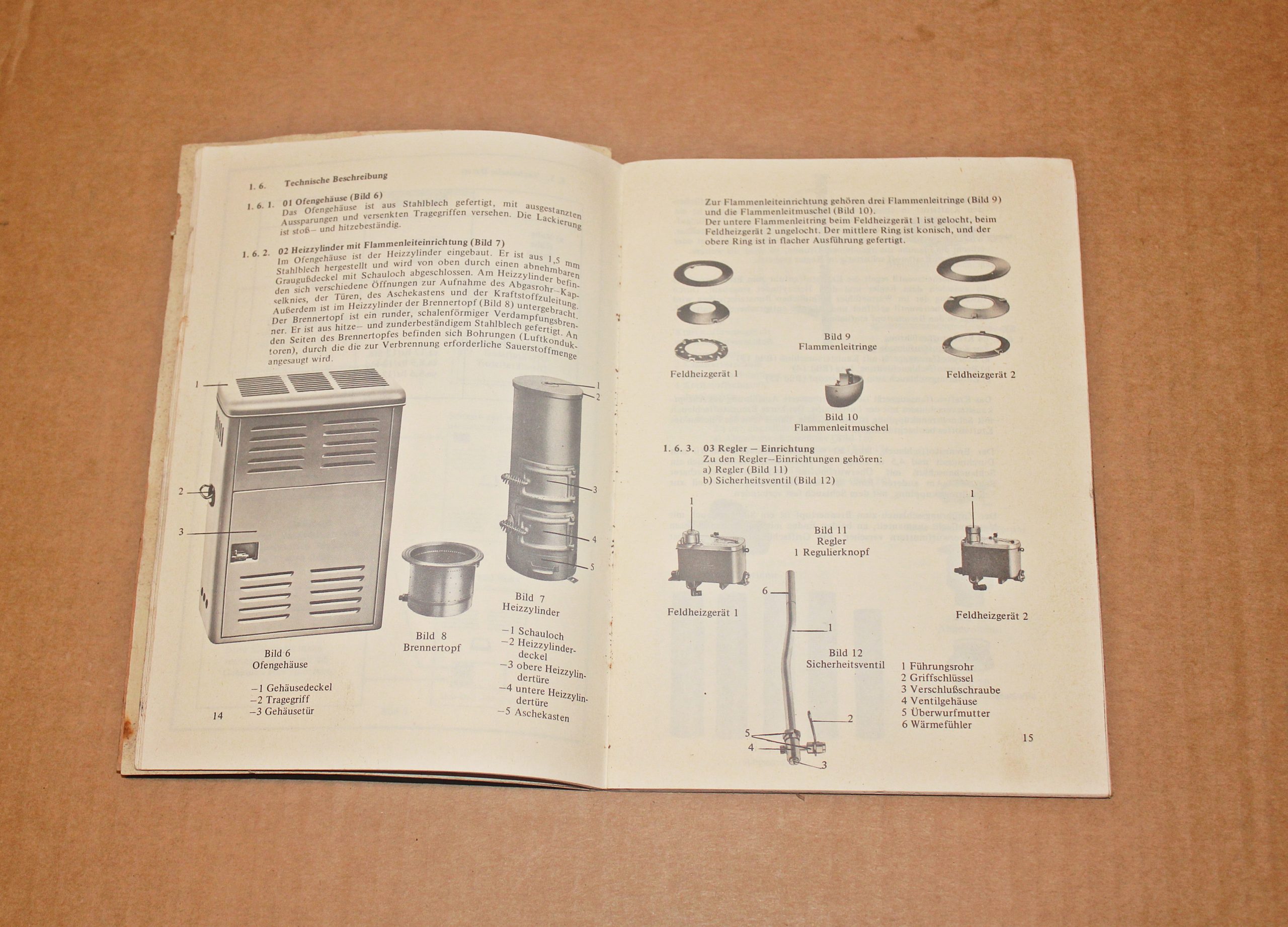 ORIGINAL BUNDESWEHR TDv 4520/001-13 Feldheizgerät 1 und 2 – Bild 2
