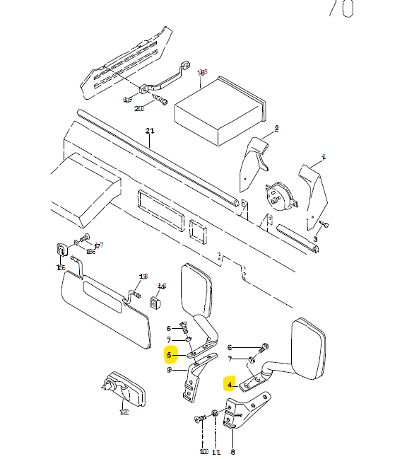 Außenspiegel Rückspiegel VW Iltis Bombardier – Bild 3