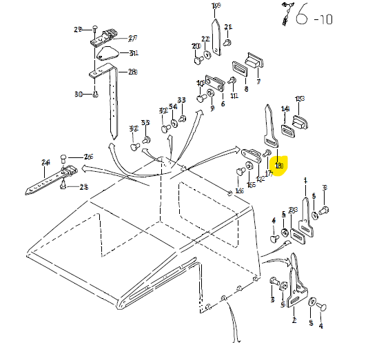 Halteband Lasche der Verdeckplane VW Iltis Bombardier – Bild 2