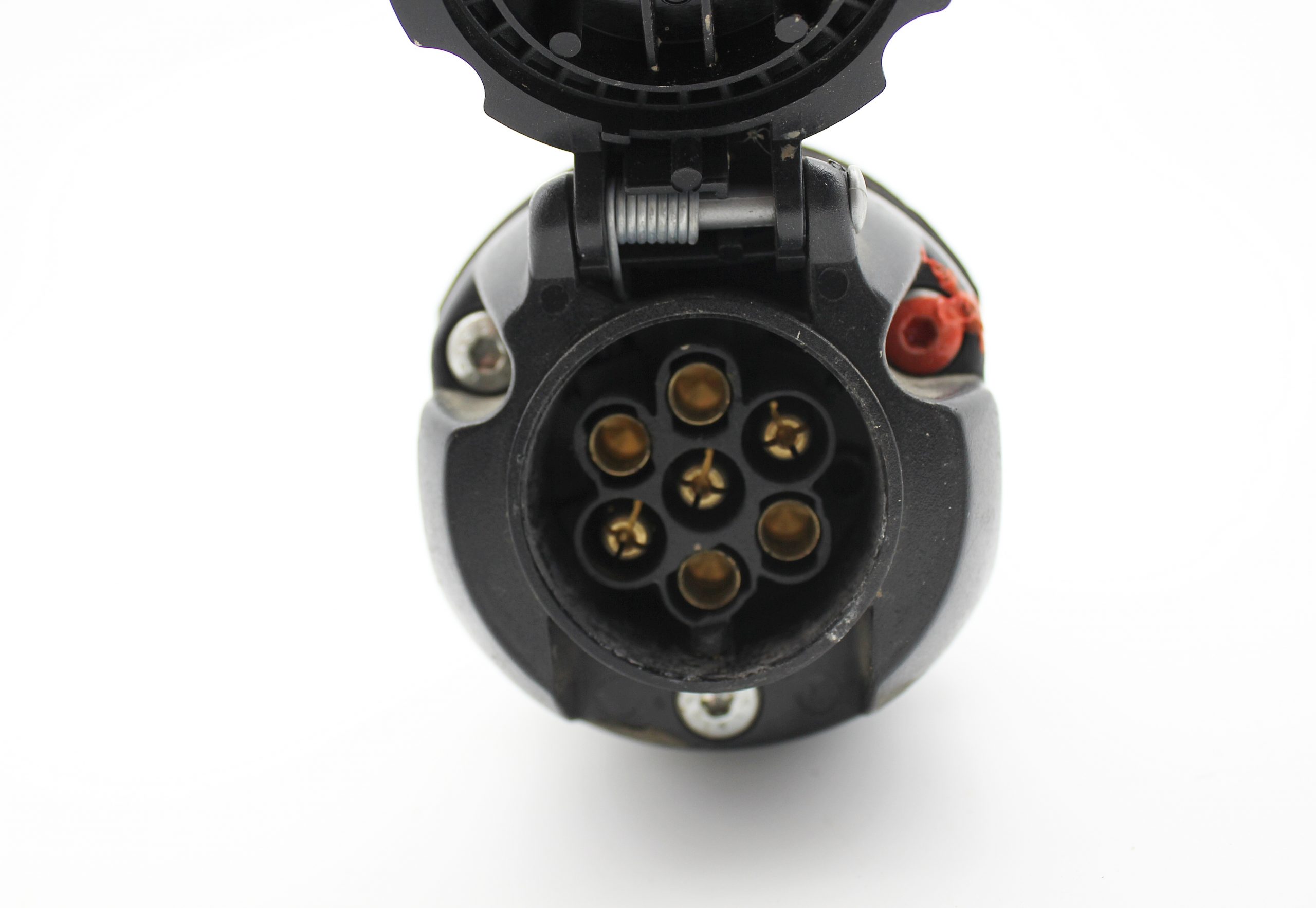 Spannungswandler Adapter 7 pol LKW 24V -> 12V 7 pol Anhänger Spannungsreduzierer Nato Steckdose – Bild 3